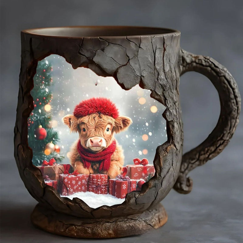 Sainishops™Resin Bigfoot Forest Flame Mark Cup