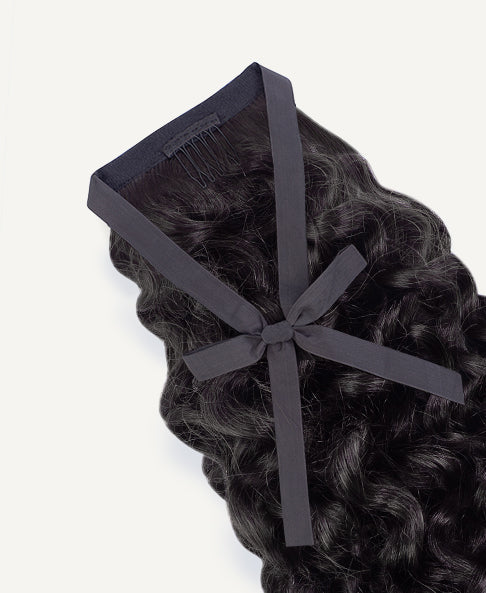 curly ponytail - natural black.