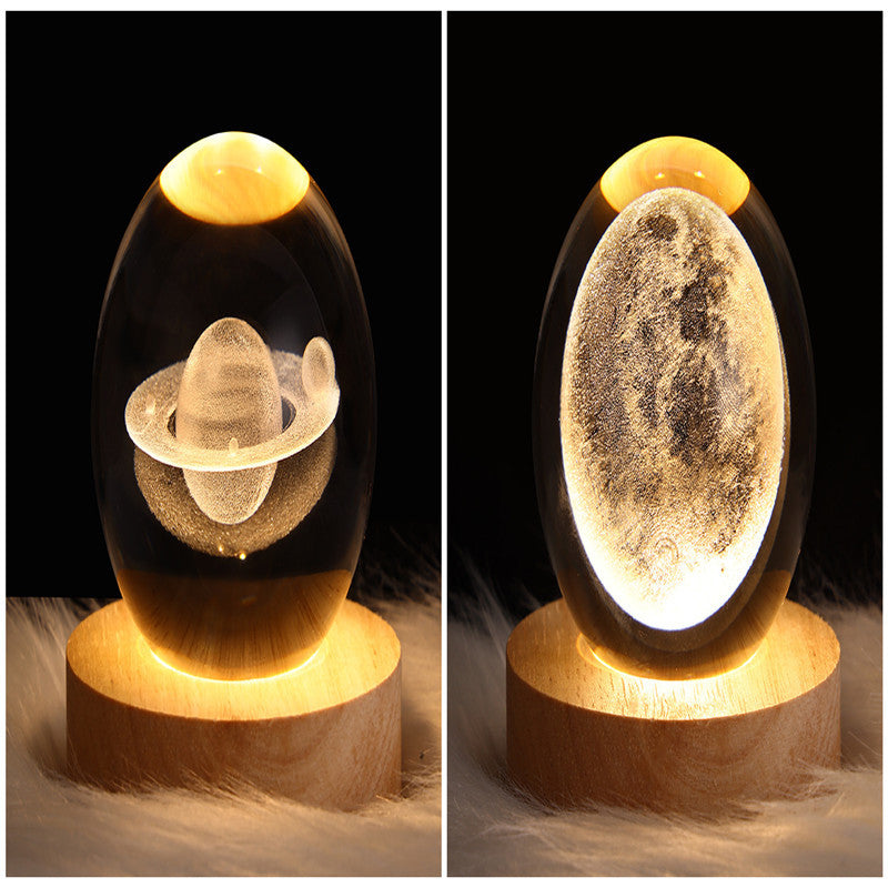 Sainishops™LED Night Light Galaxy Crystal Ball Table Lamp