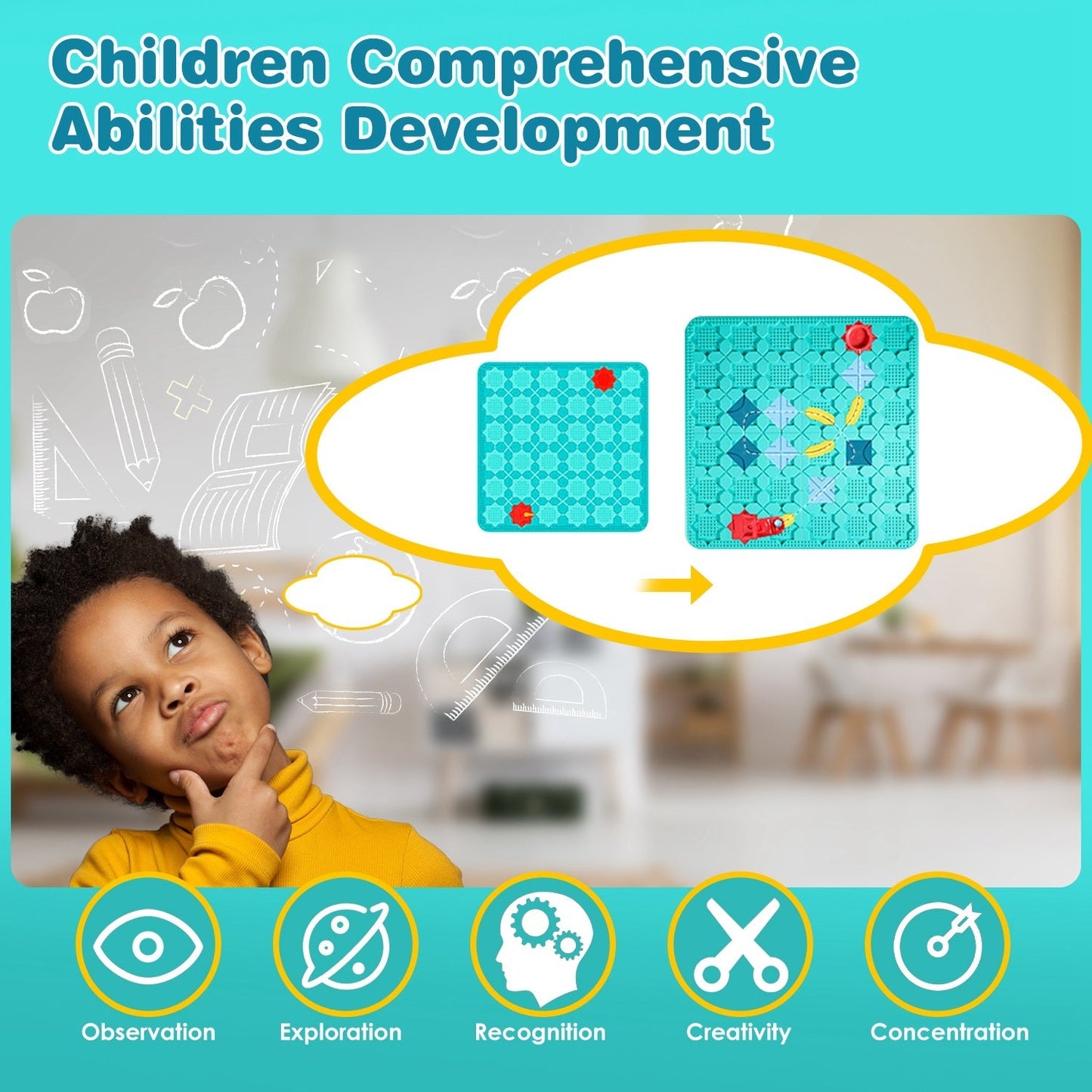 Sainishops™Kids Logical Road Builder Toy