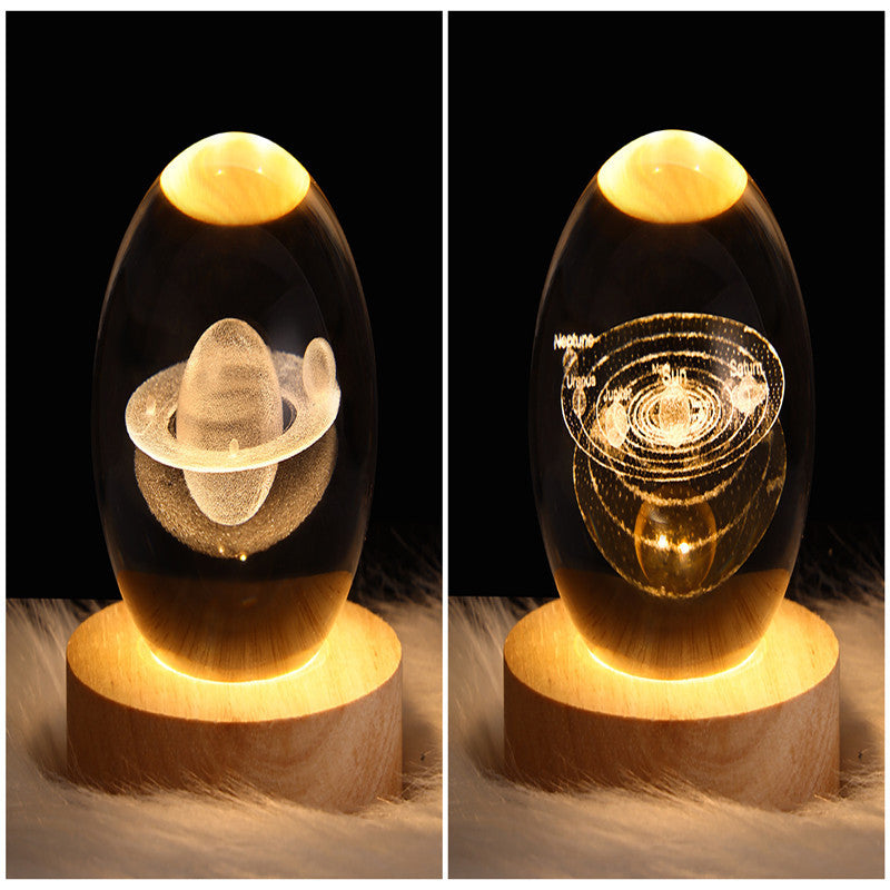 Sainishops™LED Night Light Galaxy Crystal Ball Table Lamp