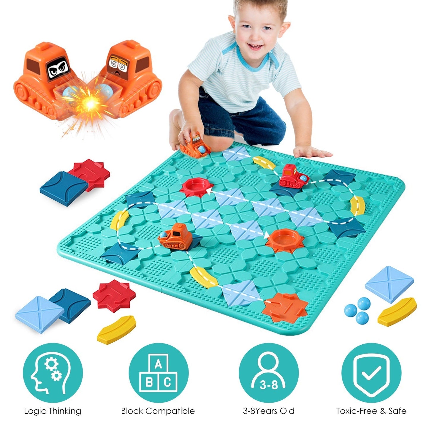 Sainishops™Kids Logical Road Builder Toy