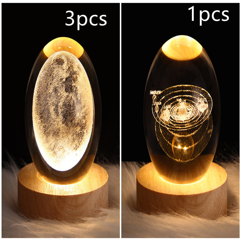 Sainishops™LED Night Light Galaxy Crystal Ball Table Lamp
