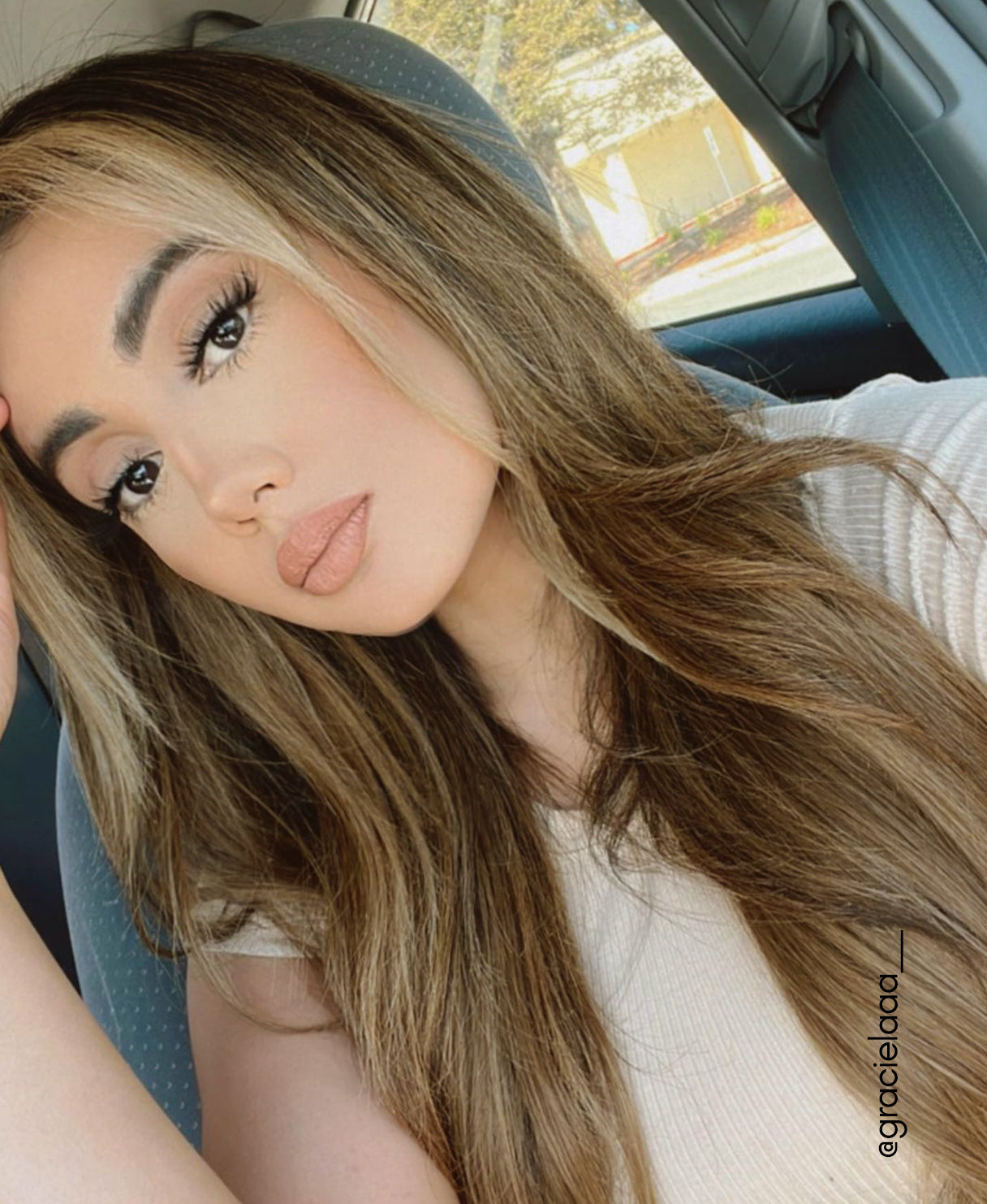 clip-in hair extensions dark blonde.