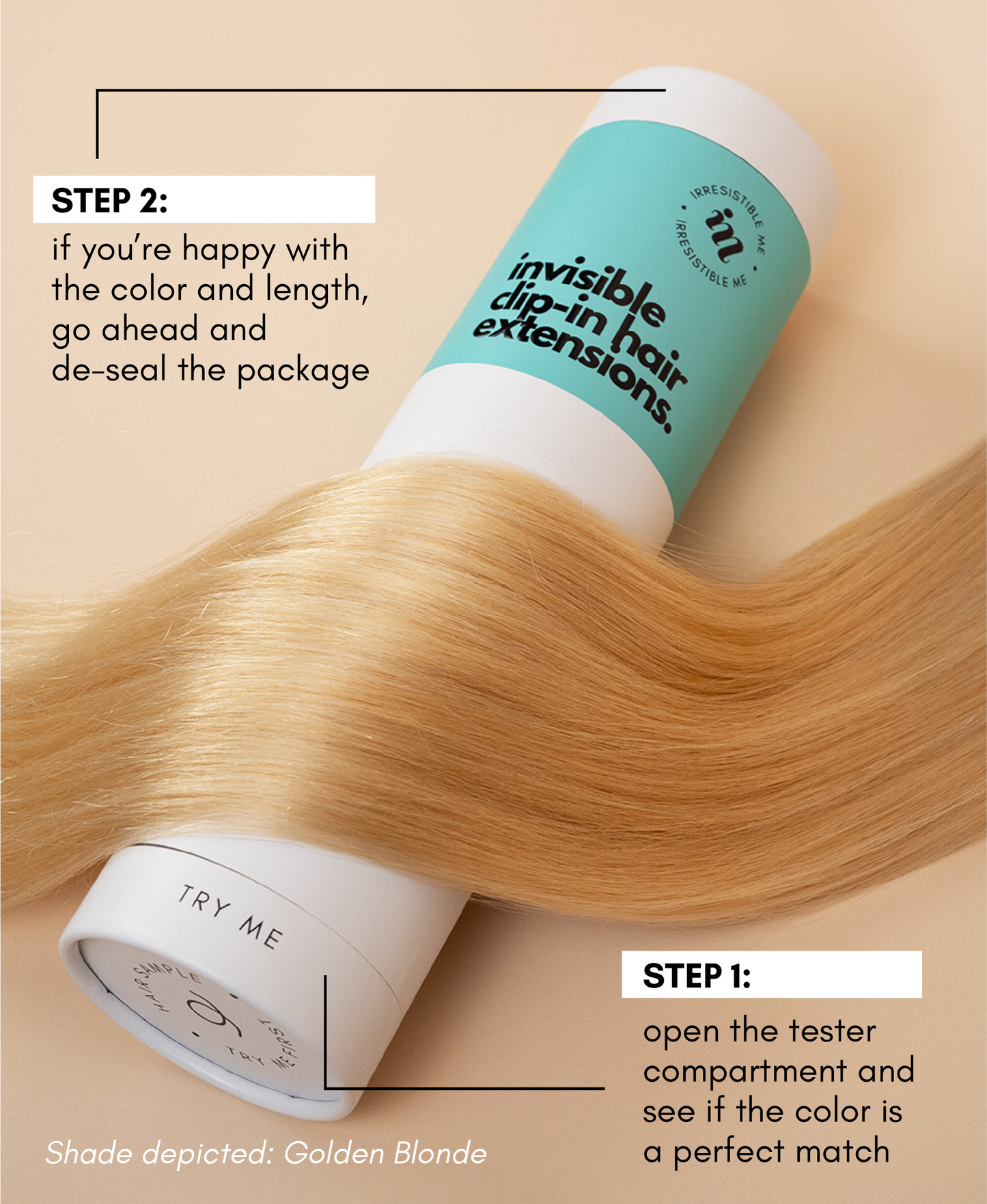 invisible clip-in hair extensions light brown.