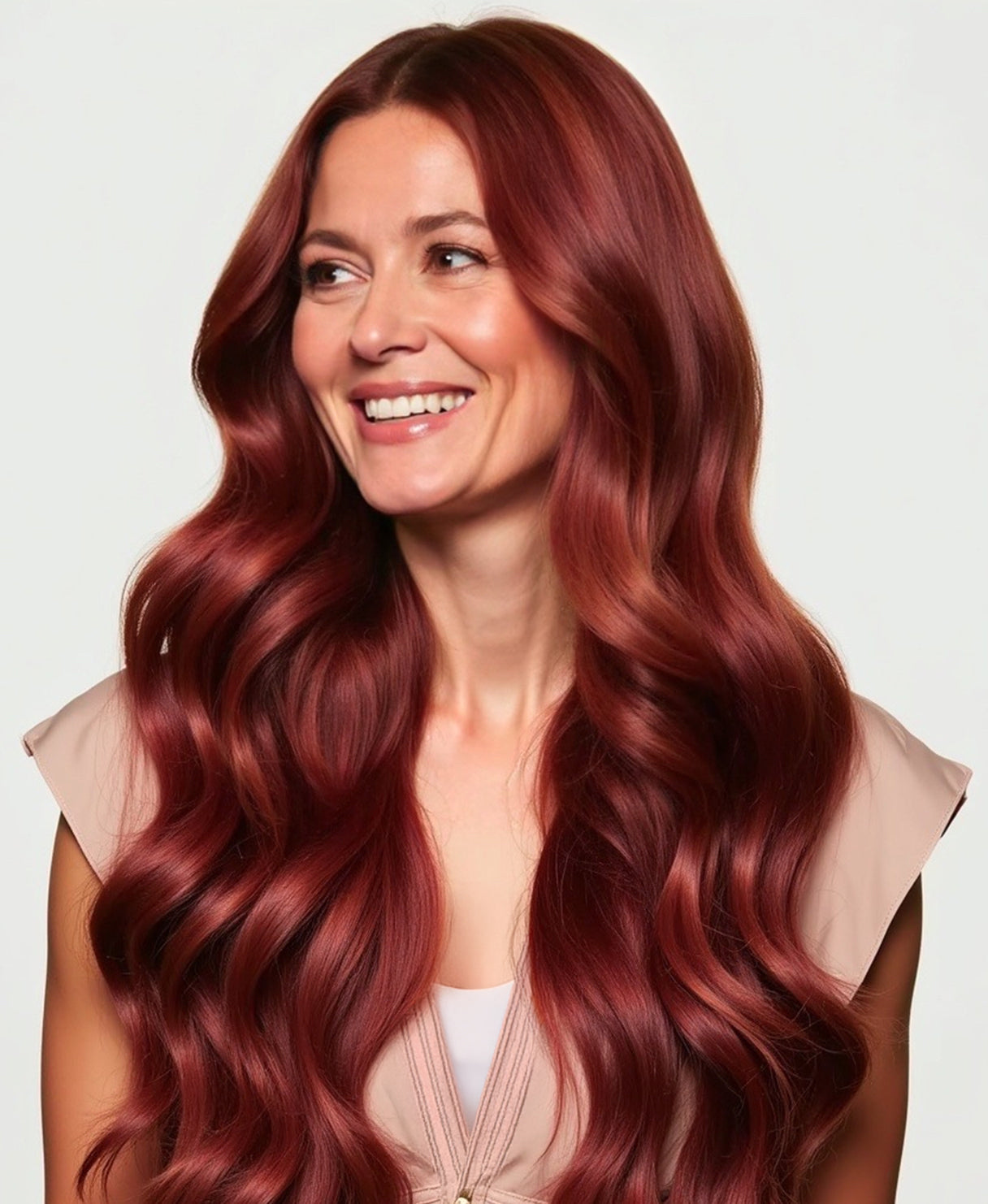 clip-in hair extensions copper.