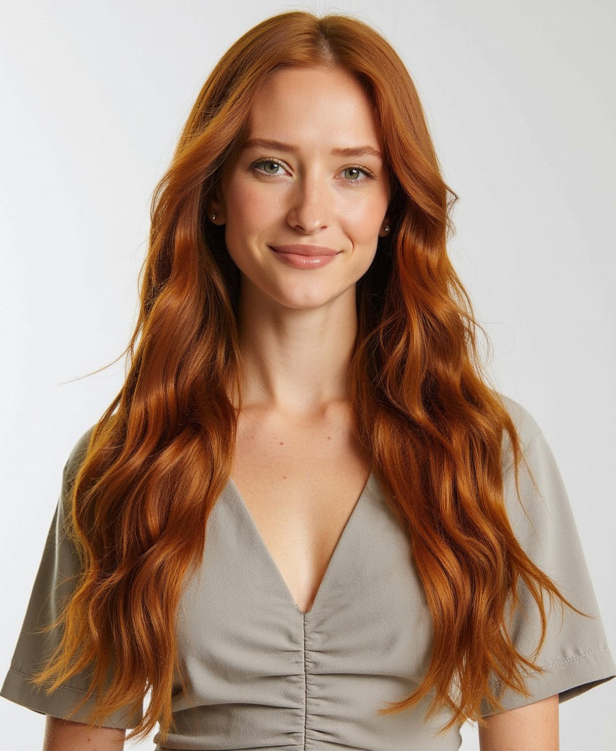 invisible clip-in extensions gingerbread.