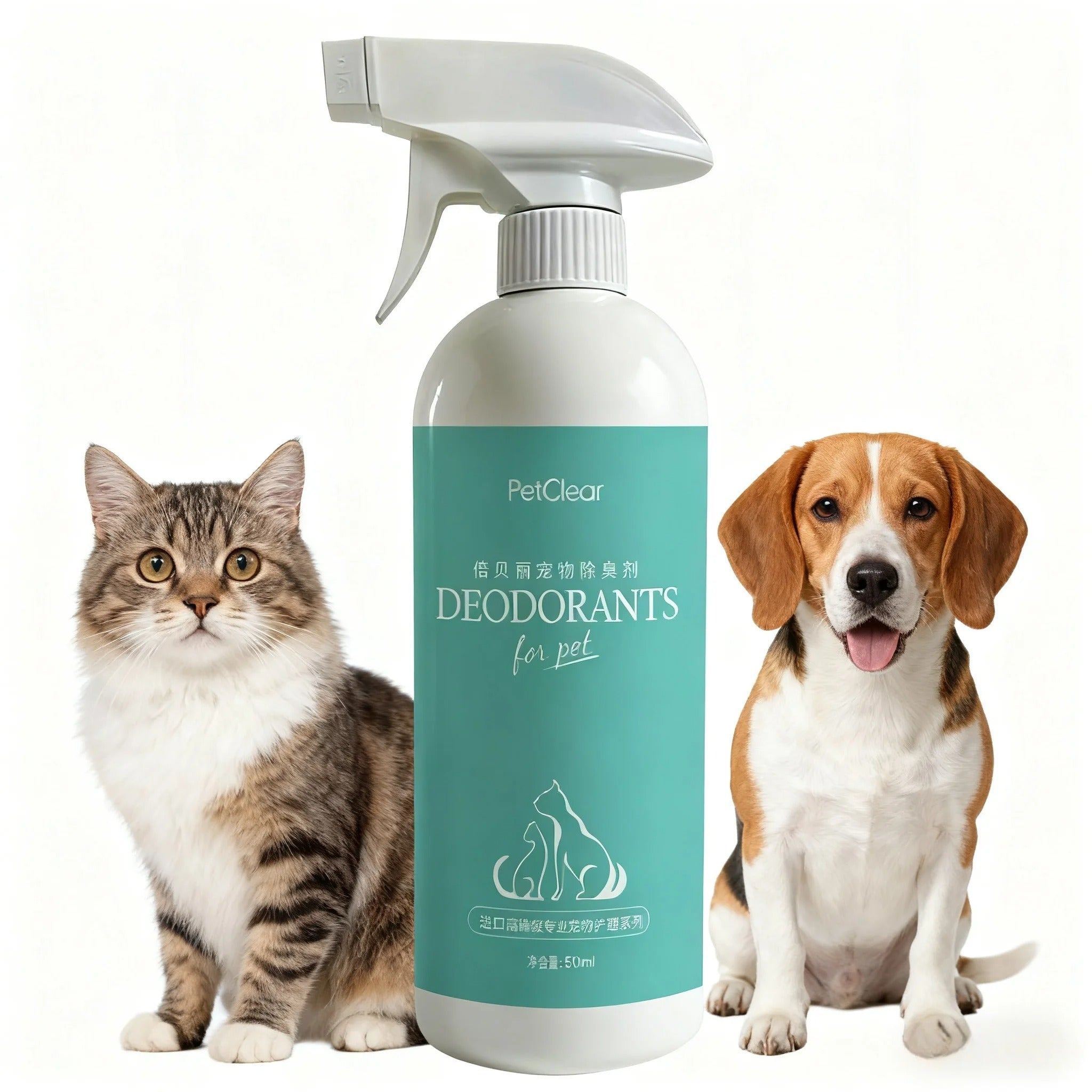 PETCLEAR 500ml Pet Deodorizing Spray for Dogs & Cats