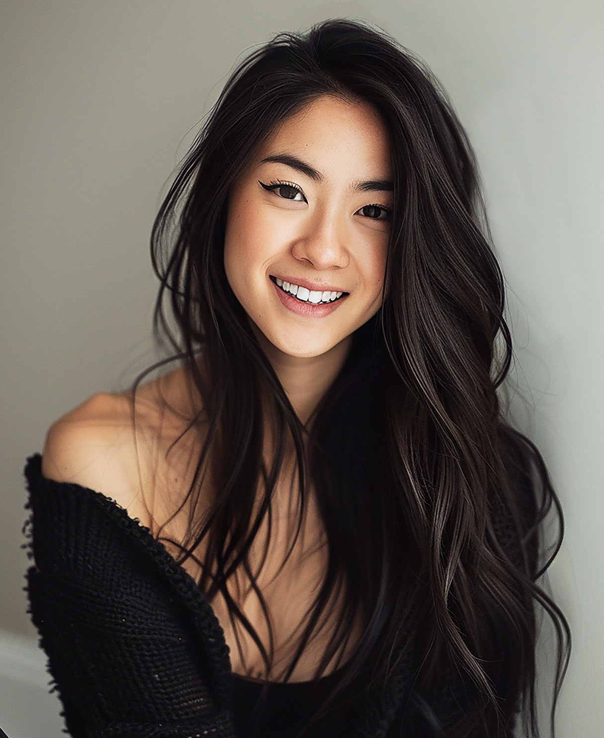 clip-in hair extensions dark brown.