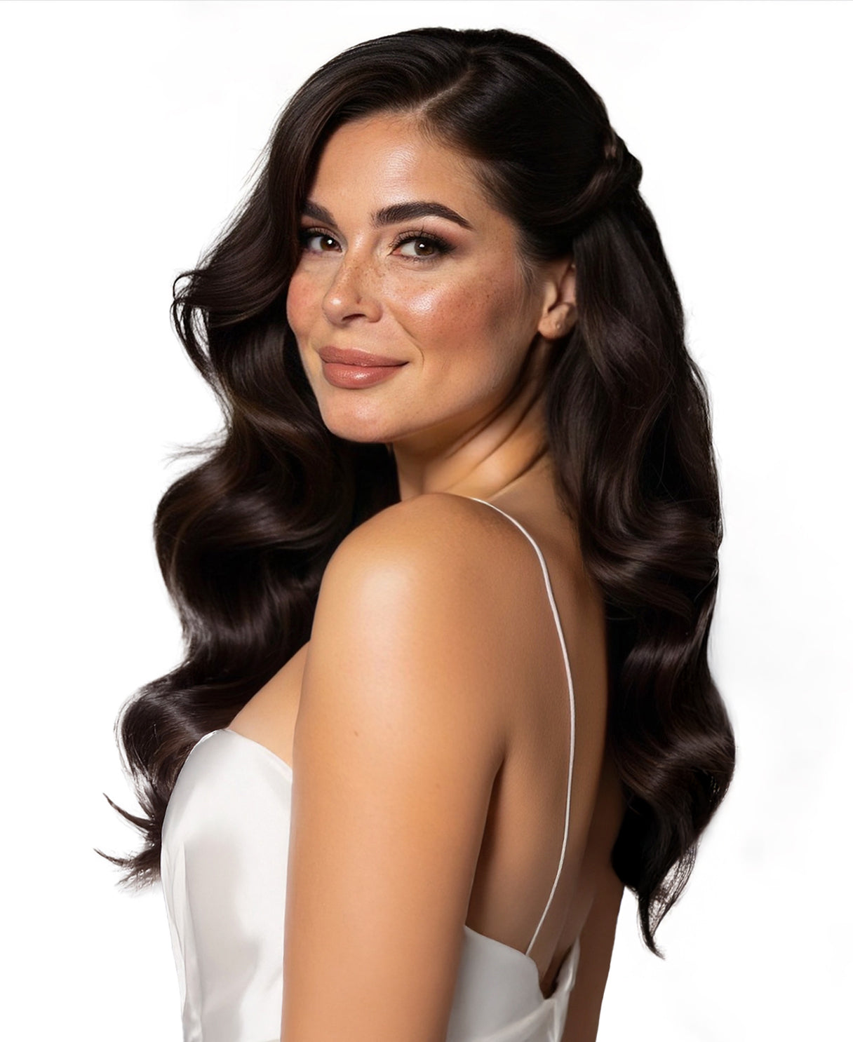 clip-in hair extensions chocolate brown.