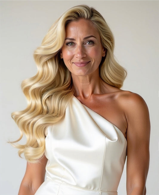 clip-In volumizer honey blonde.