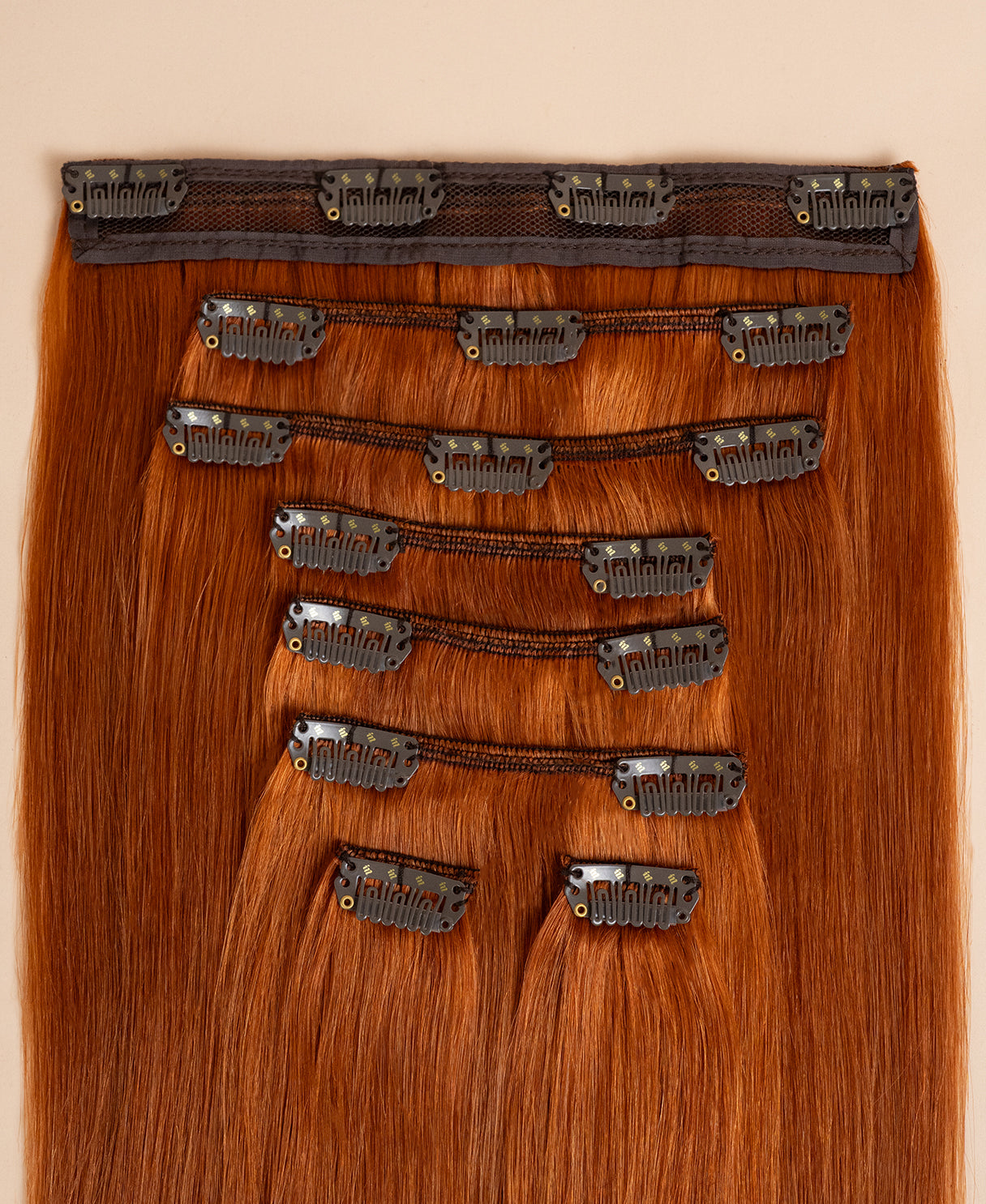 clip-in hair extensions gingerbread.