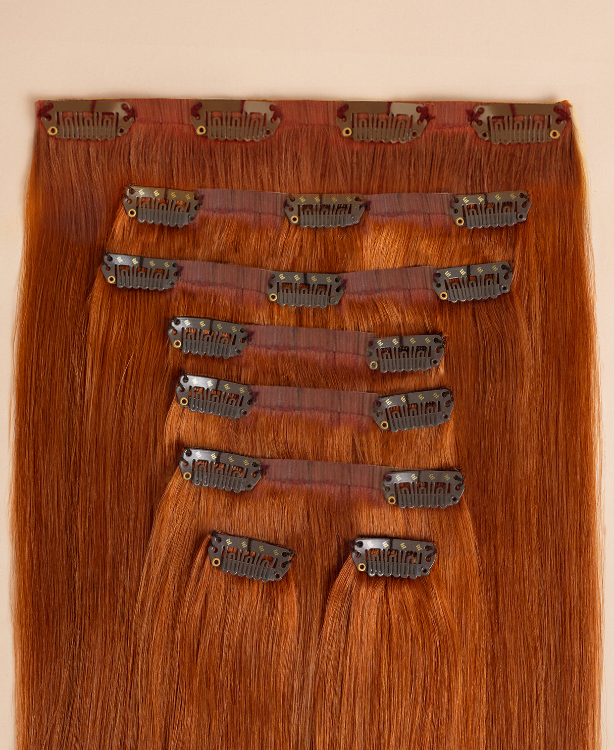 invisible clip-in extensions gingerbread.