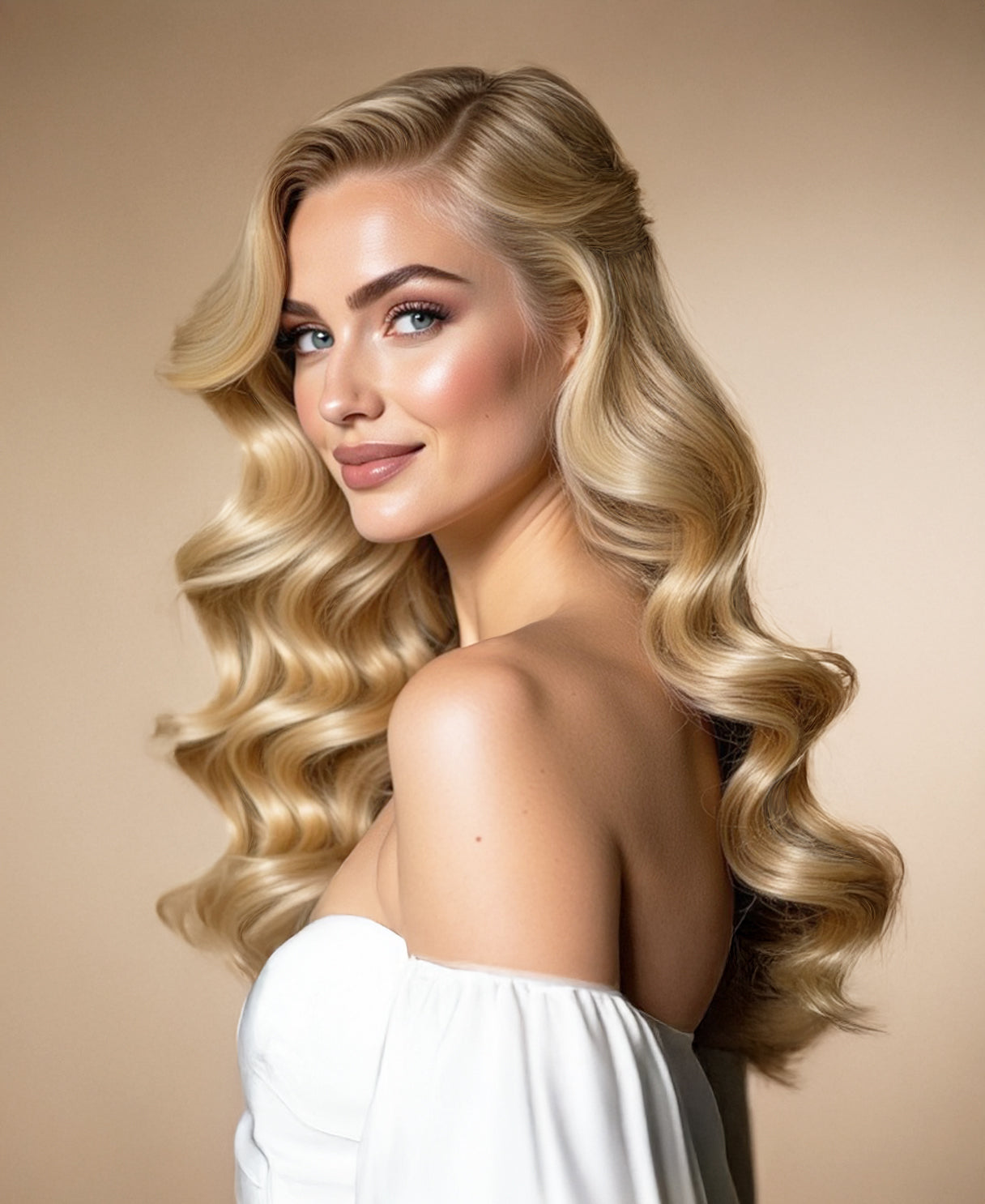 clip-in hair extensions honey blonde.