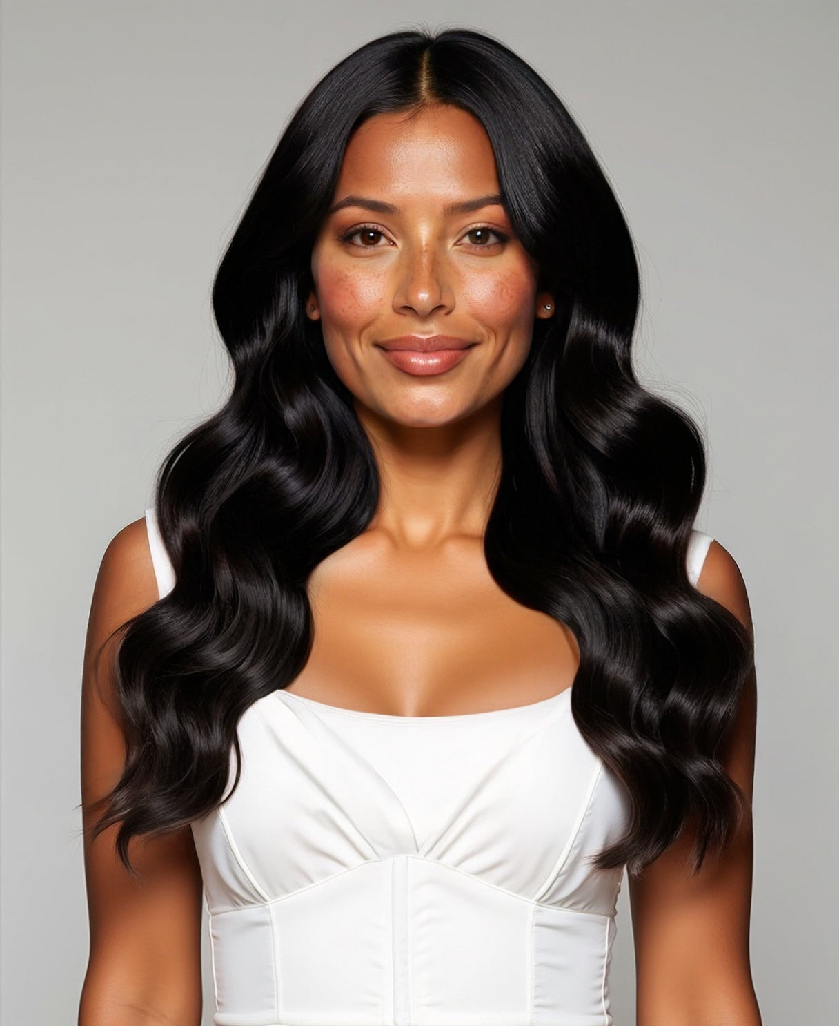 clip-in hair extensions natural black.