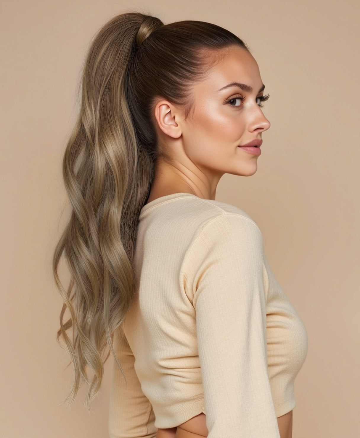 ponytail - dark blonde