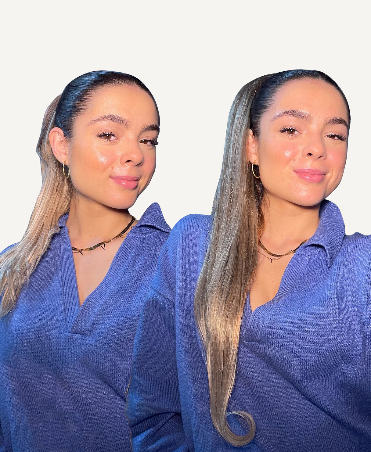 ponytail - ash blonde.