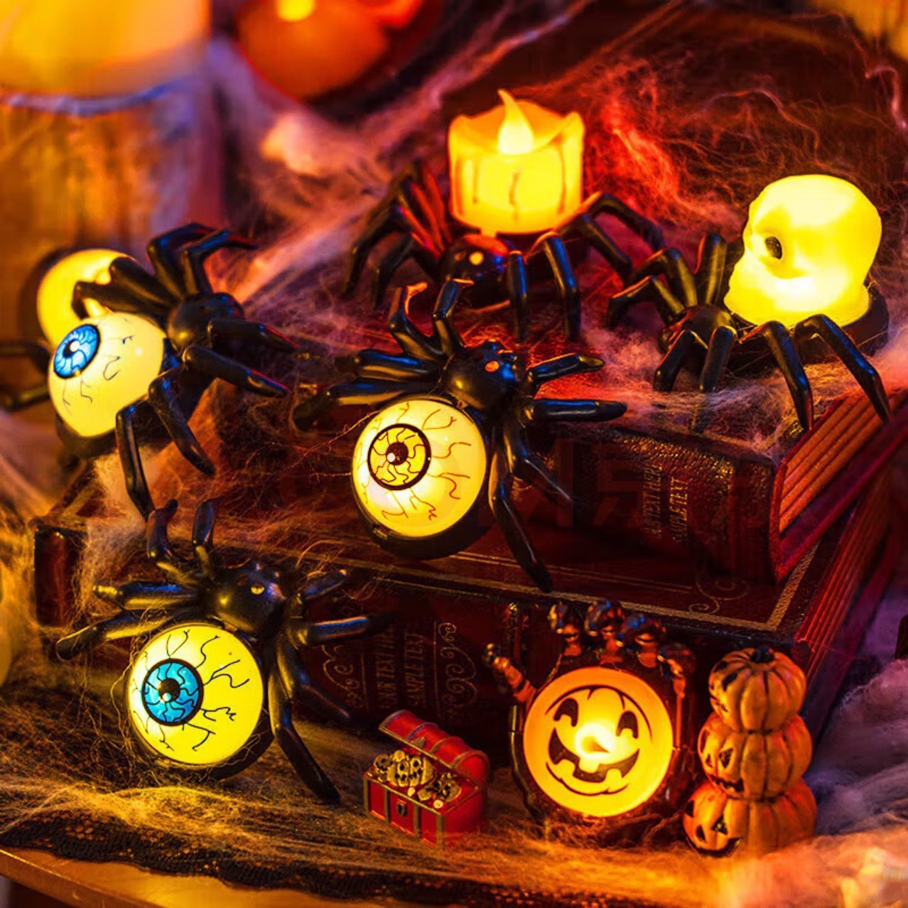 Sainishops™Halloween Spider Night Lights Decor