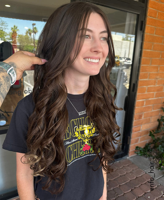 clip-in volumizer medium brown.