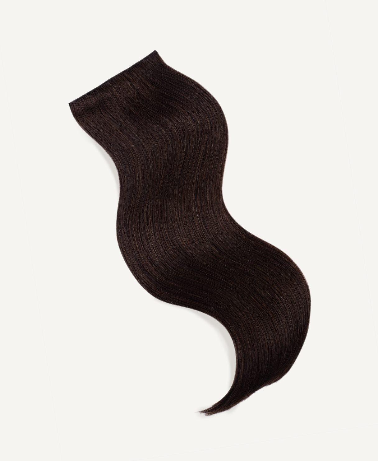 clip-in volumizer chocolate brown.