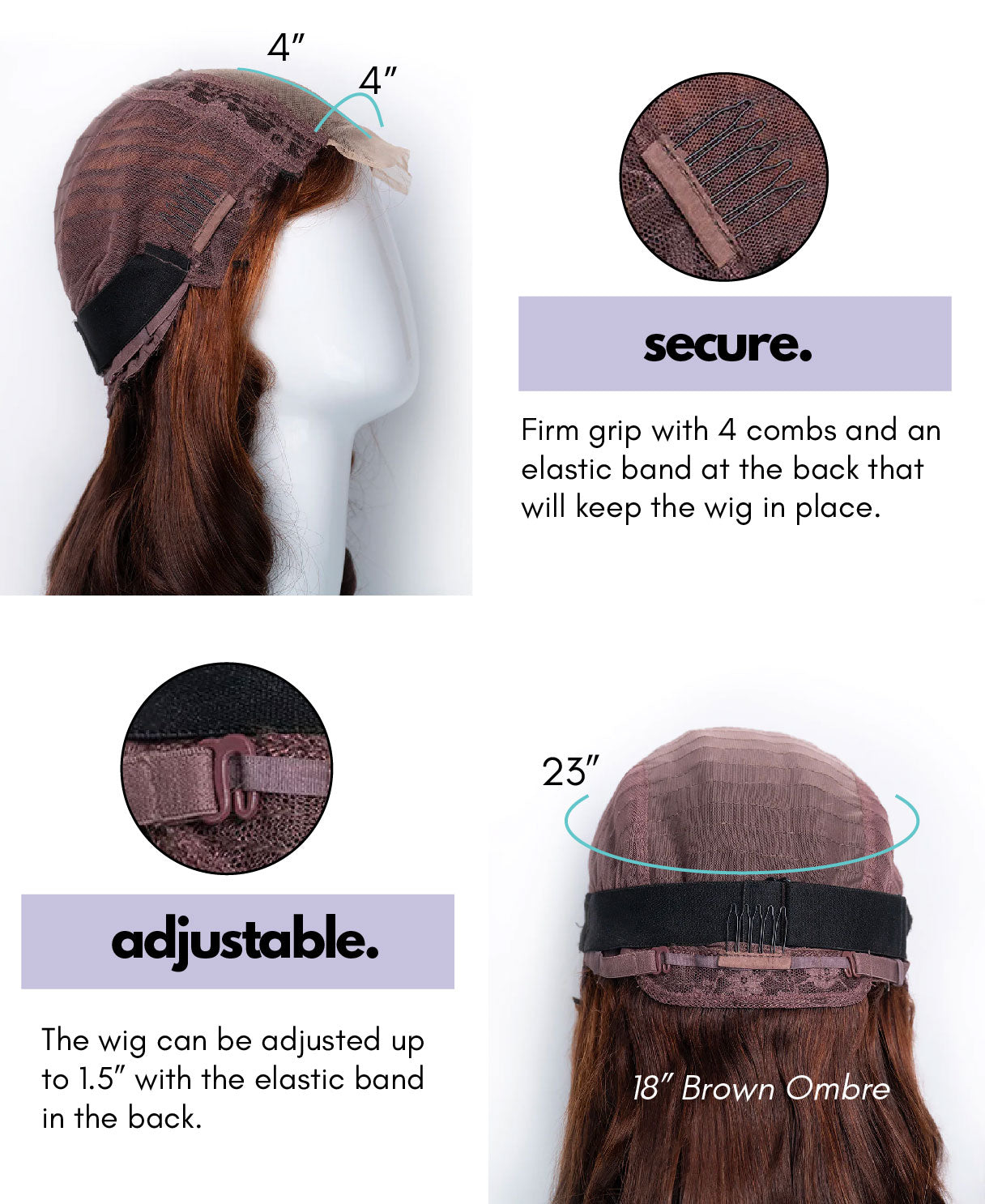 lace front human wig - 16" 3a curly natural black.