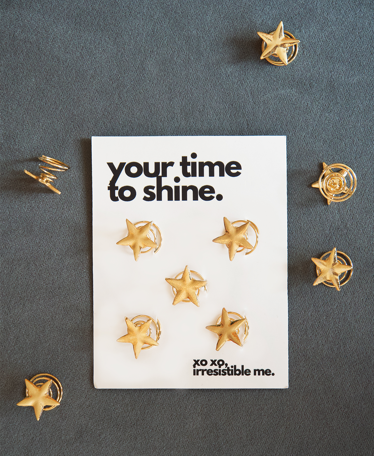 star shaped hair clips.