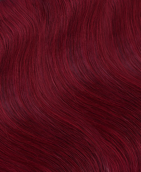 long bob human wig  - 12" cherry red.