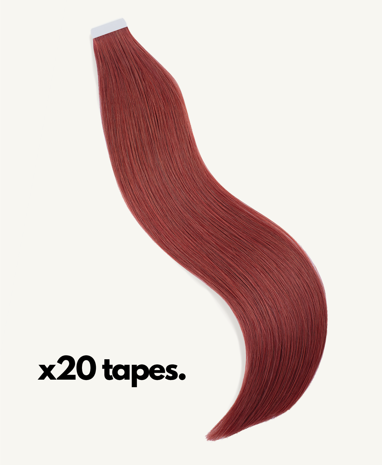 tape-in hair extensions copper.