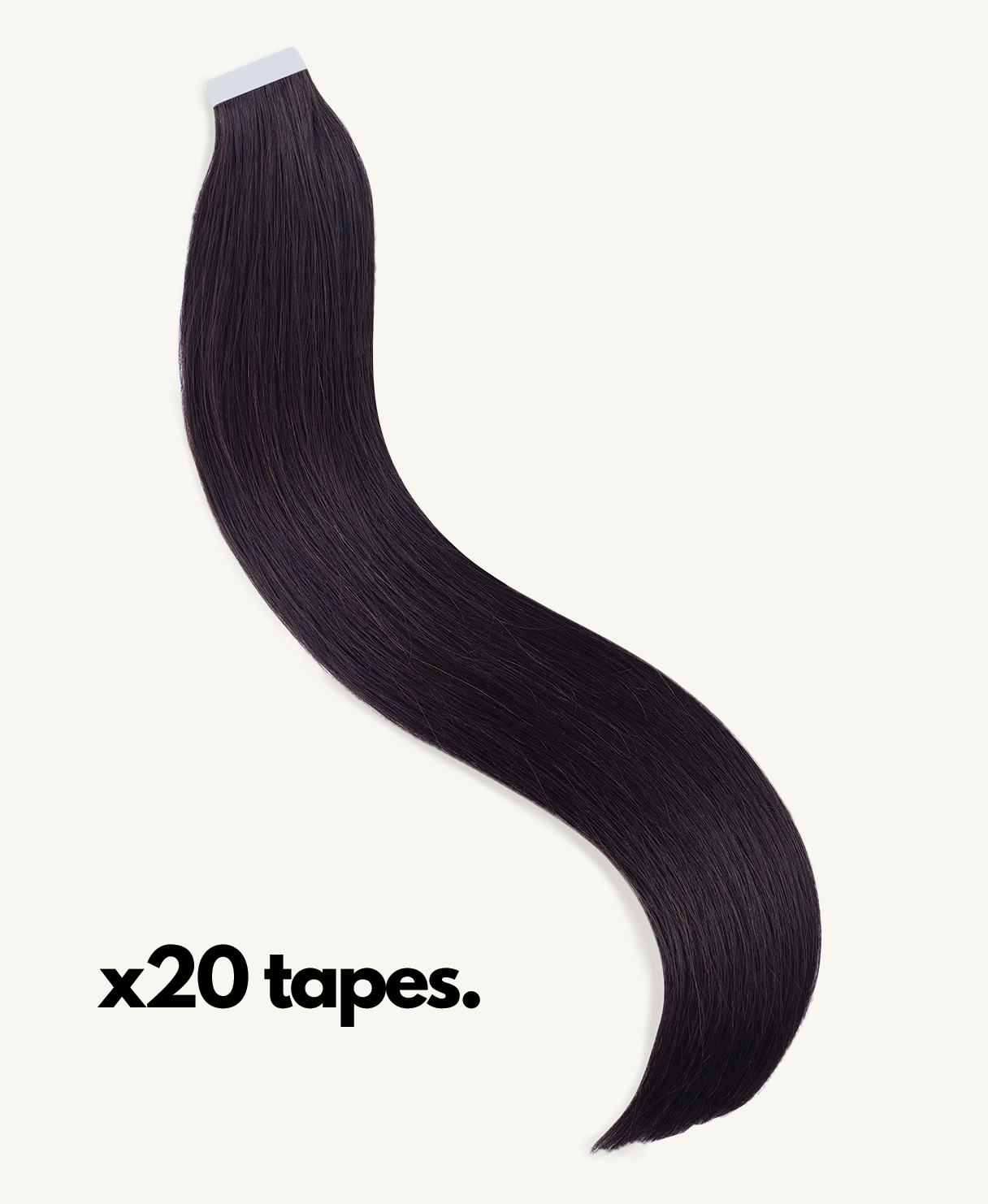 tape-in hair extensions natural black.