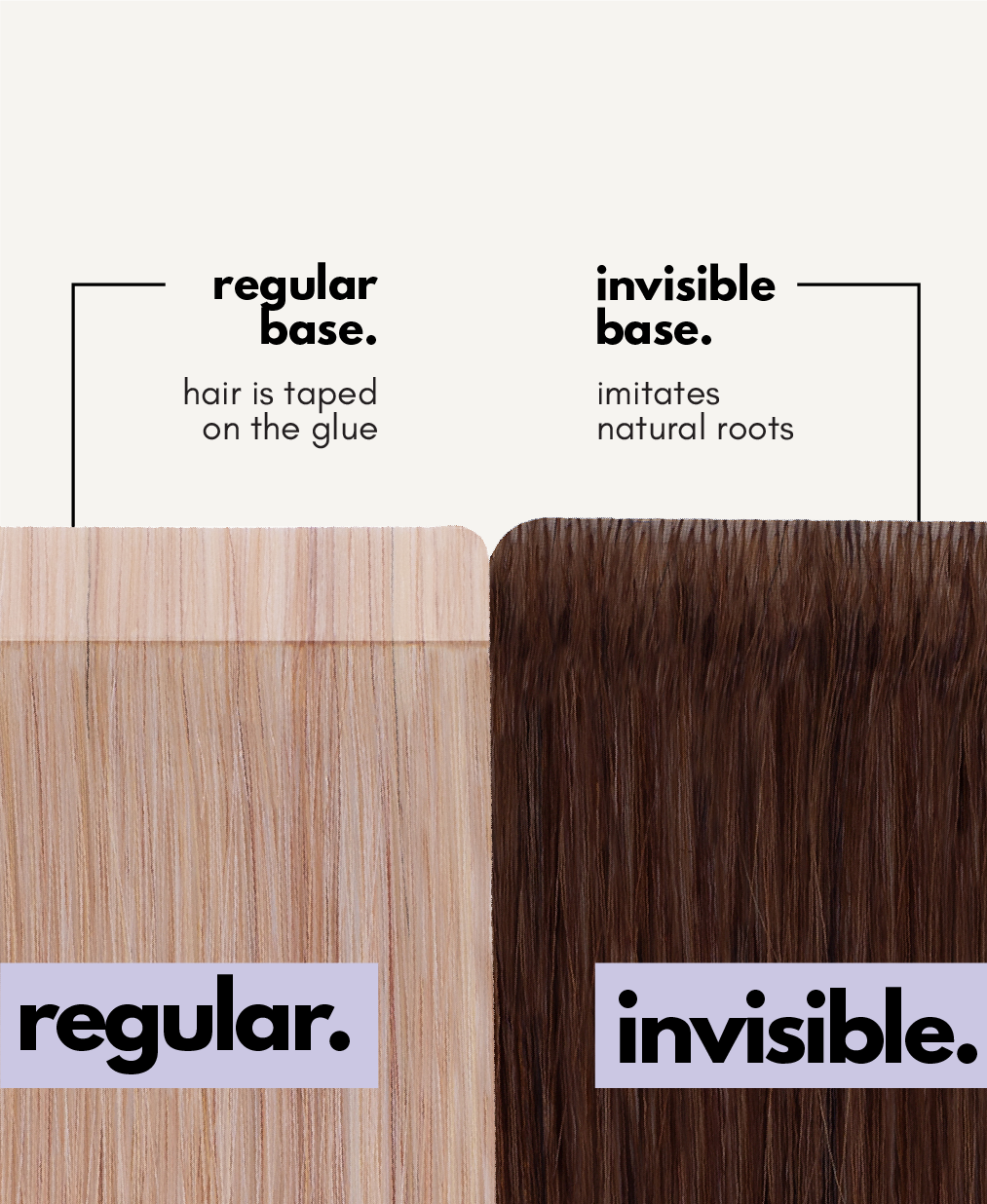 tape-in hair extensions copper.