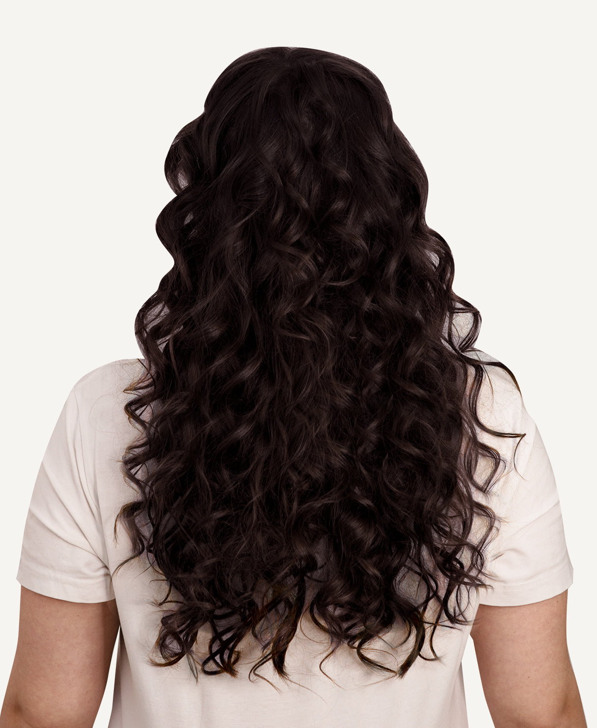 curly tape-in hair extensions chocolate brown.
