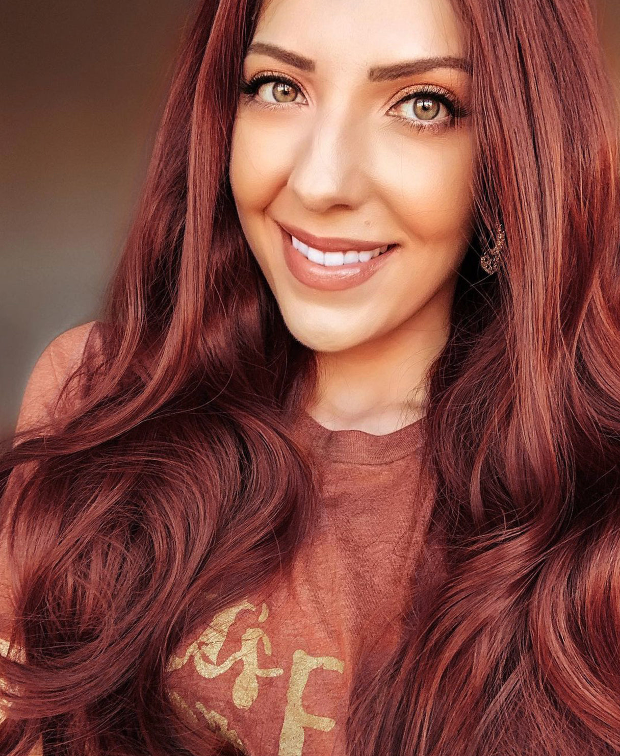 tape-in hair extensions copper.