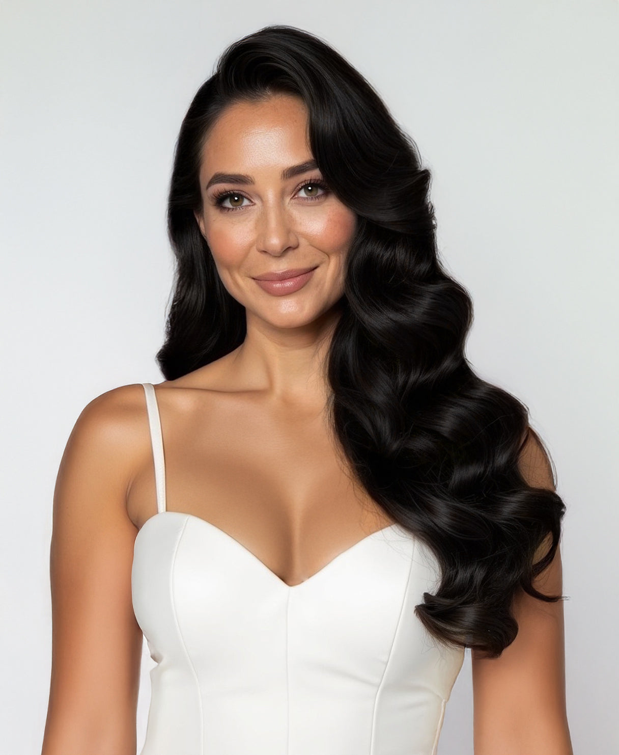 tape-in hair extensions natural black.