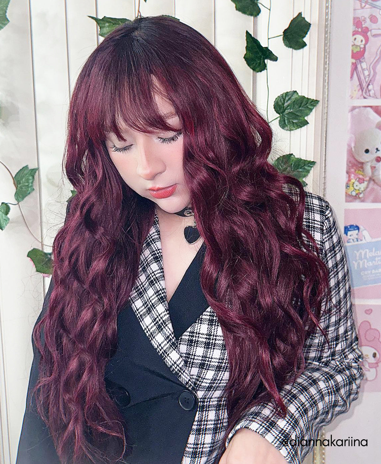 clip-in volumizer cherry red.