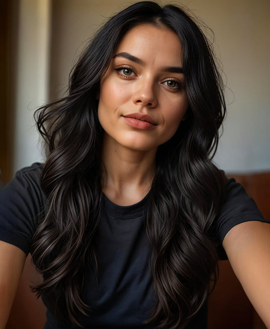 clip-in volumizer natural black.